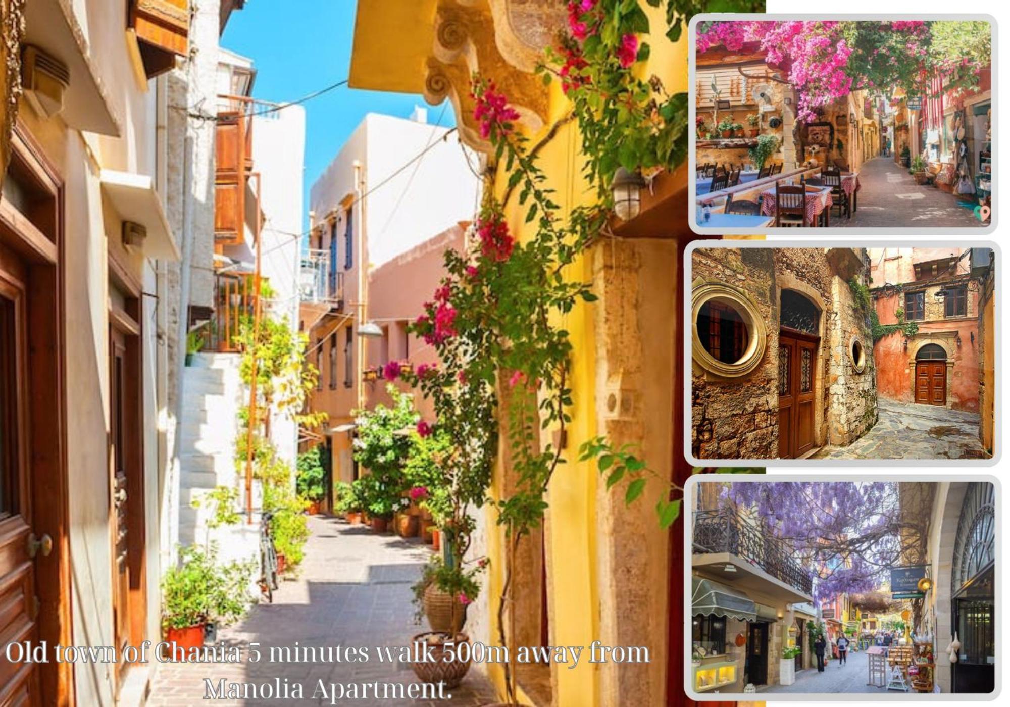 Center Manolia Dream 1 Bedroom Apartment 100M Away From The Beach La Canea Exterior foto